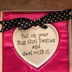 Cute ceramic wall plaque for your office or girlfriend gift